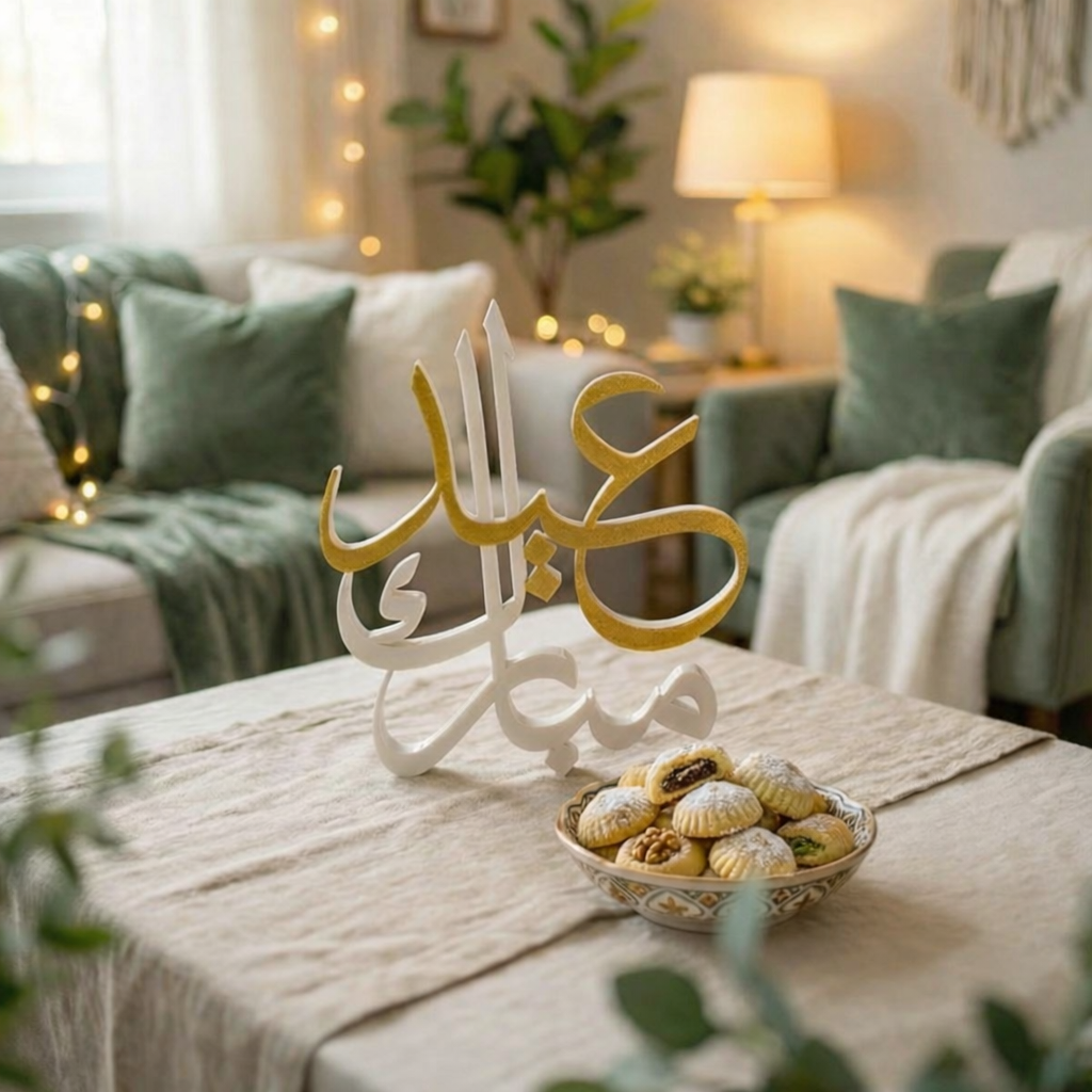 3D Eid Mubarak Arabic Calligraphy