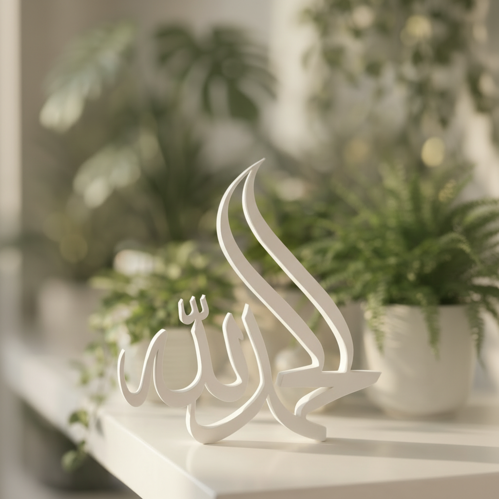 Alhamdulilah Calligraphy 3D Decor