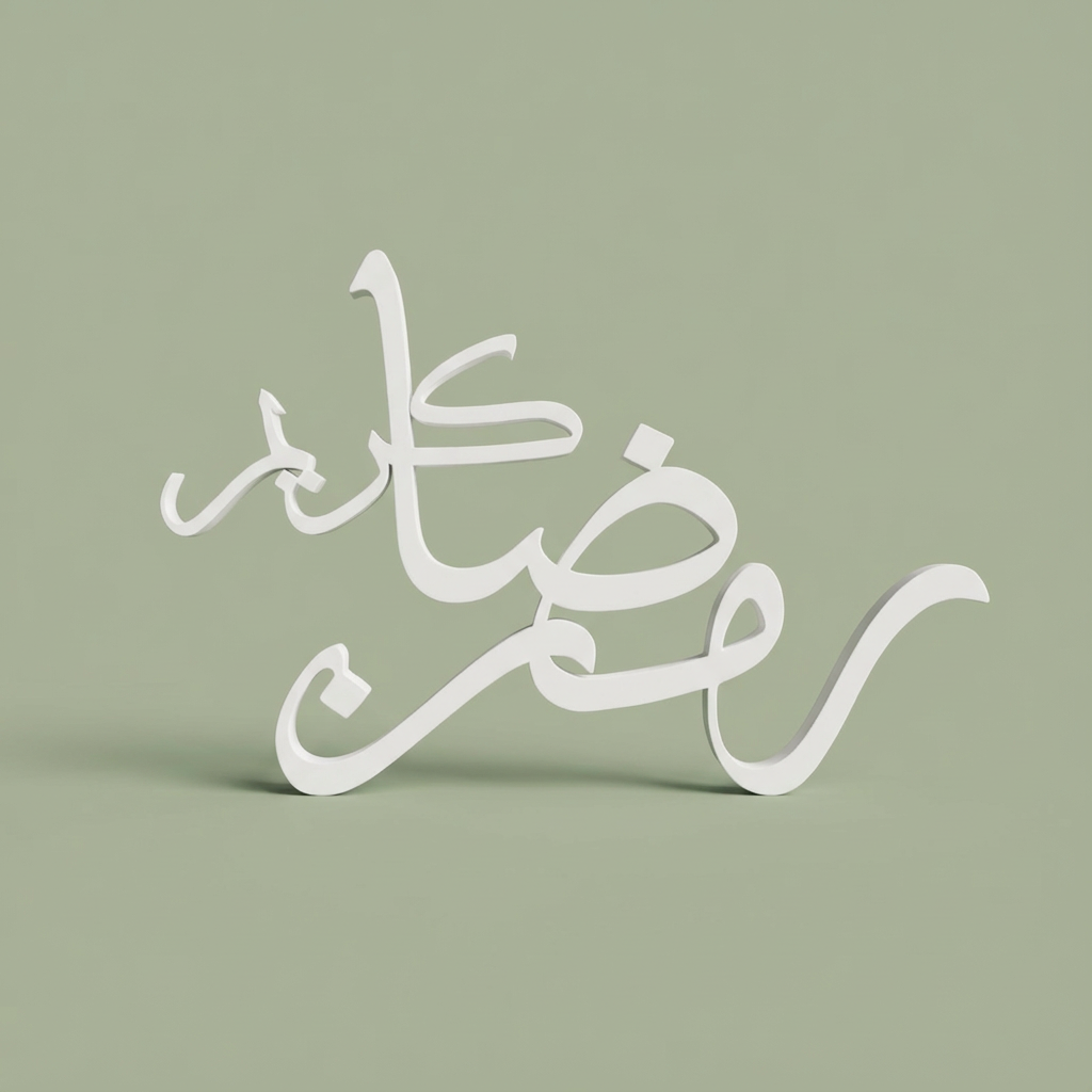 3D Ramadan Kareem  Calligraphy
